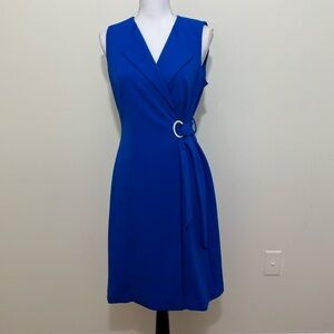 CALVIN KLEIN || Womans O-ring Sleeveless Sheath Dress Sz 8